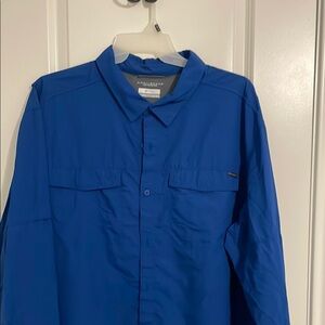 Columbia Blue Lightweight Shirt Jacket